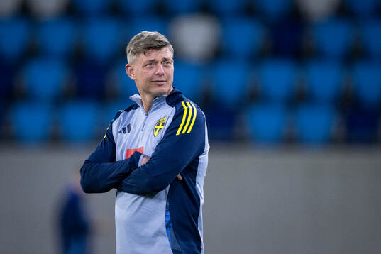 Head coach Jon Dahl Tomasson of the Swedish men's national