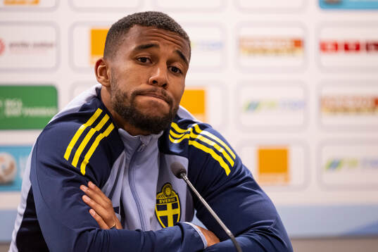 Isak Hien of the Swedish men's national football team