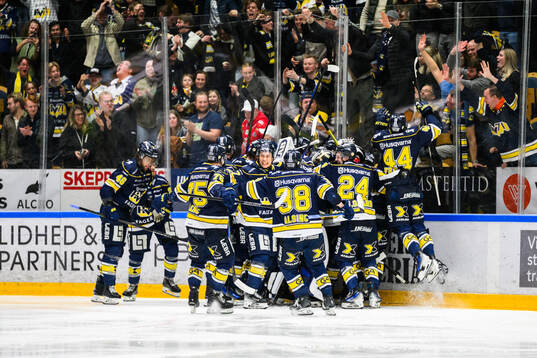 HV71s spelare jublar