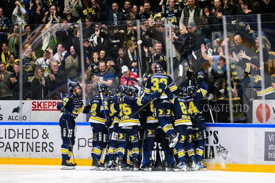 HV71s spelare jublar