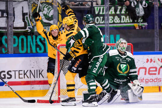 Skellefteås Jonathan Johnson jublar