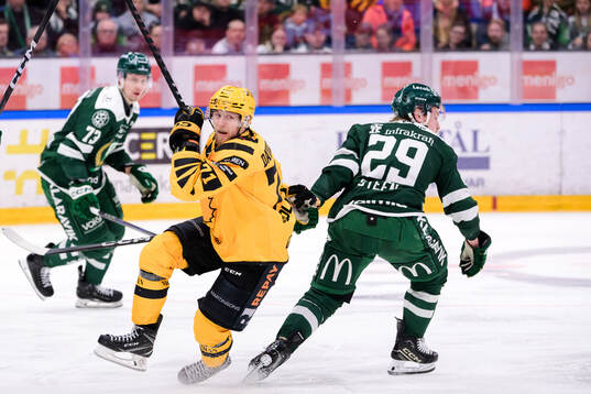 Skellefteås Jonathan Davidsson och Färjestads Oskar Steen
