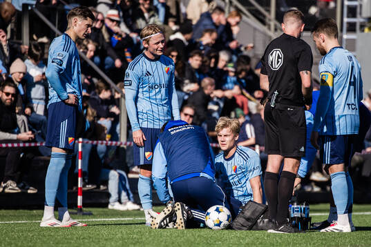 Djurgårdens Theo Bergvall har ont