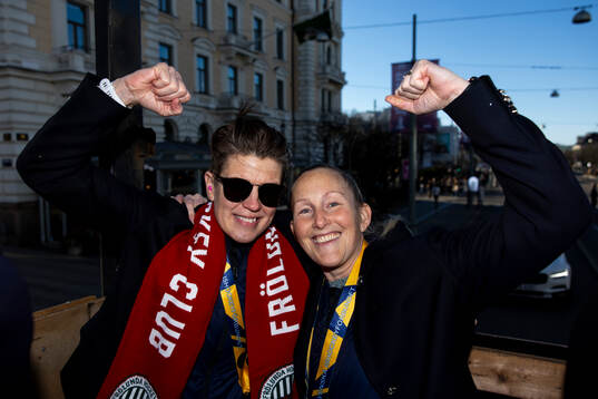 Tränare Erika Holst och sportchef Kim Martin Hasson