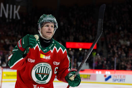 Frölundas Max Friberg jublar