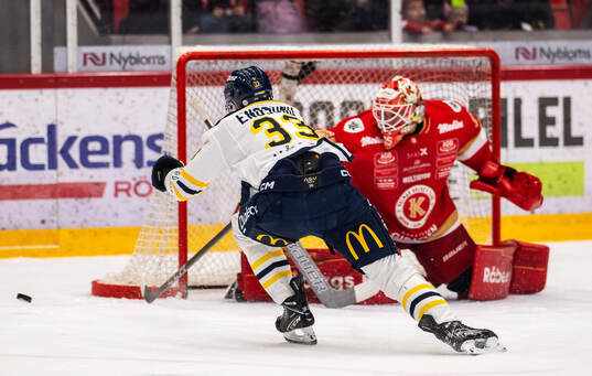 Södertäljes Filiph Engsund och Kalmars målvakt Jacob