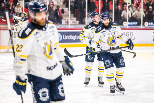 Södertäljes Albert Wikman och Olli Vainio deppar