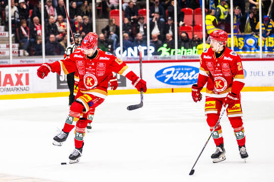 Kalmars Carl-Johan Lerby och Joel Svensson deppar