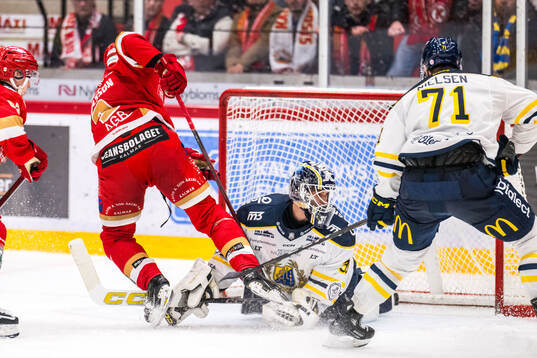 Kalmars Albin Nilsson gör här 2-2