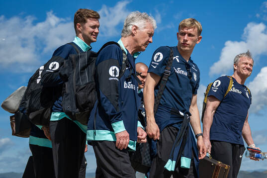 Pål Fjelde, tactical statistician, Ola Sand, doctor,