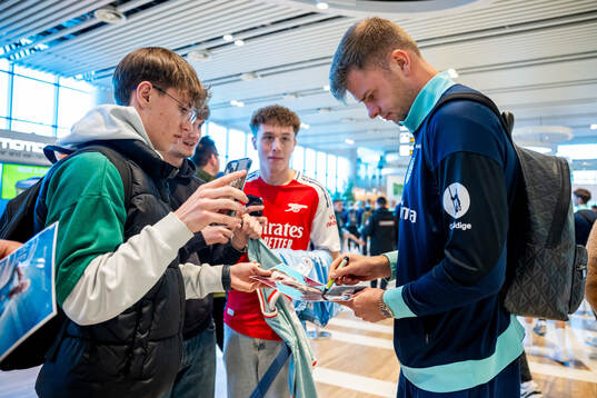 Alexander Sørloth of the Norwegian national football team