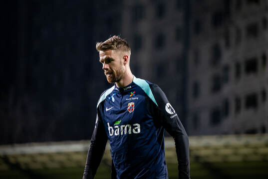 Kristoffer Ajer of the Norwegian national football team
