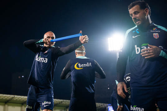 Leo Østigård and Aron Dønnum of the Norwegian national