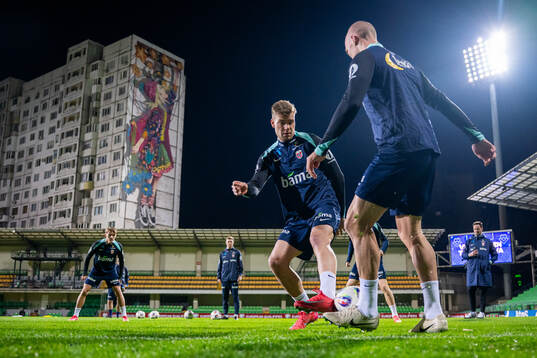 Alexander Sørloth of the Norwegian national football team