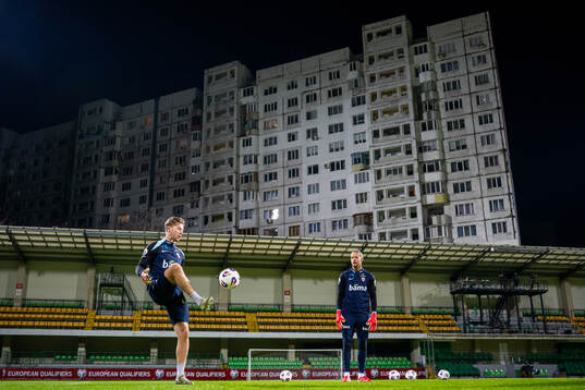 Goalkeeper Mathias Dyngeland and goalkeeper Ørjan