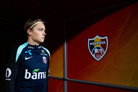 Andreas Schjelderup of the Norwegian national football team