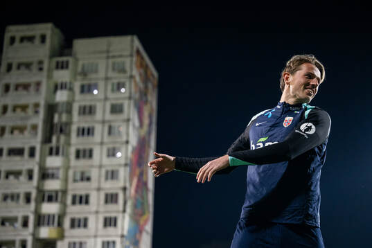 Sander Berge of the Norwegian national football team