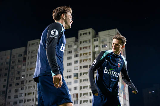 Felix Horn Myhre and David Møller Wolfe of the Norwegian