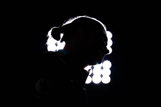The silhouette of Erling Braut Haaland of the Norwegian