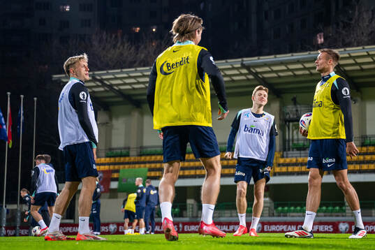 Marcus Holmgren Pedersen, Jens Petter Hauge and Stian