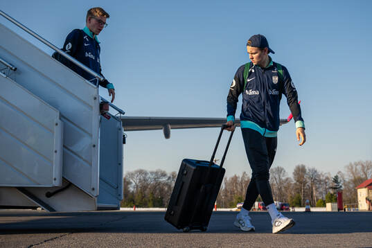 Jens Petter Hauge and Andreas Schjelderup of the Norwegian