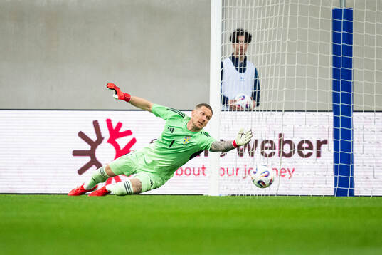 Goalkeeper Robin Olsen of Sweden