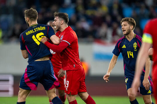 Jesper Karlström of Sweden and Daniel Sinani of Luxembourg