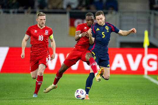 Laurent Jans and Christopher Martins of Luxembourg and