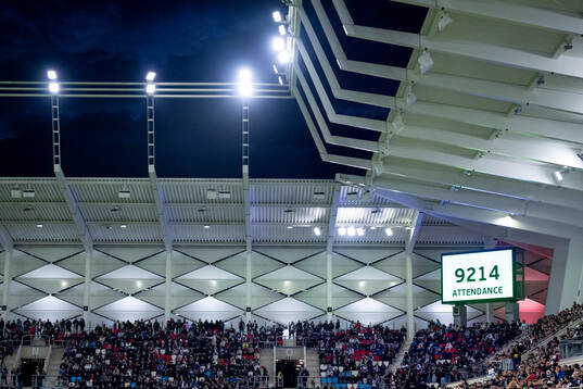Attendance at the arena