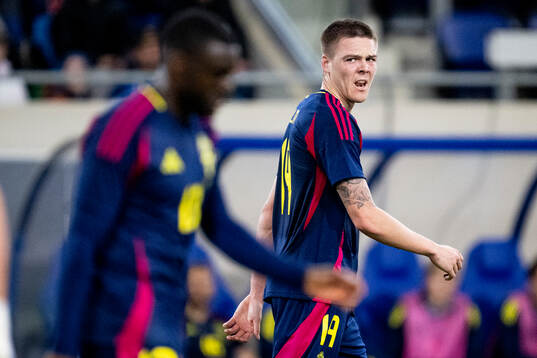 Emil Holm of Sweden looks dejected