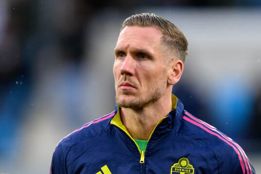 Goalkeeper Robin Olsen of Sweden at lineup