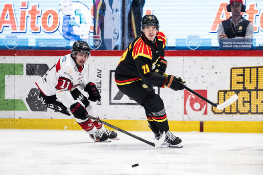 Malmö Redhawks Nikola Pasic och Brynäs Axel Andersson