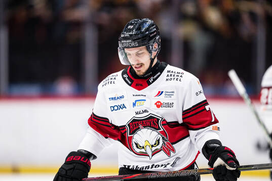 Malmö Redhawks Jakub Galvas deppar