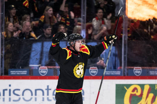 Brynäs Victor Söderström jublar