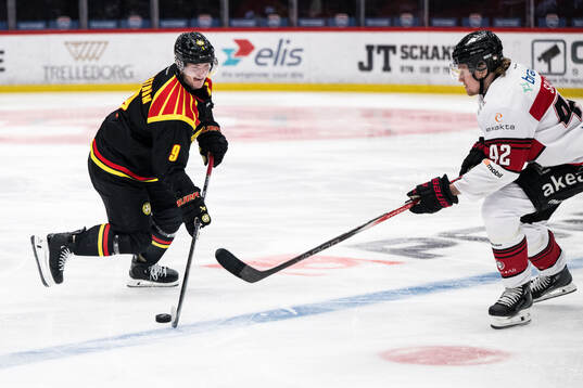Brynäs Victor Söderström och Malmö Redhawks Robin Salo