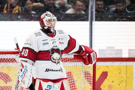 Malmö Redhawks målvakt Oskar Blomgren