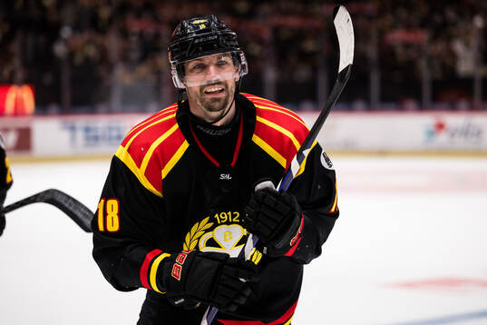 Brynäs Anton Rödin jublar