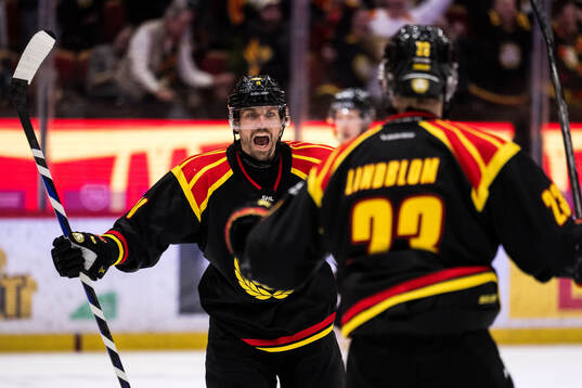 Brynäs Anton Rödin jublar