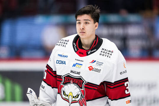 Malmö Redhawks målvakt Kimhann Hultgren