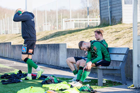 Varbergs Niklas Dahlström och Oliver Alfonsi deppar