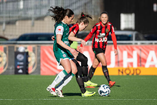 Alingsås Johanna Barth och Brommapojkarnas Ida Bengtsson