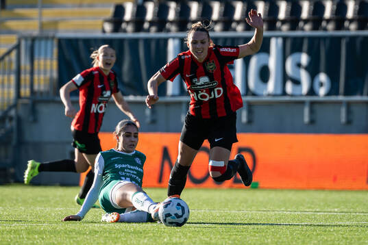 Alingsås Julia Elvbo och Brommapojkarnas Frida Thörnqvist