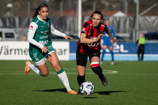 Alingsås Julia Elvbo och Brommapojkarnas Frida Thörnqvist