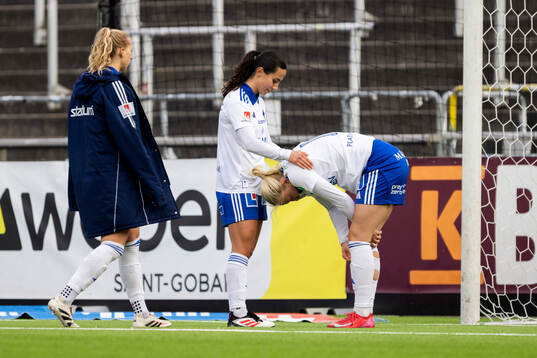 IFK Norrköpings Vesna Milivojevic och Wilma Leidhammar