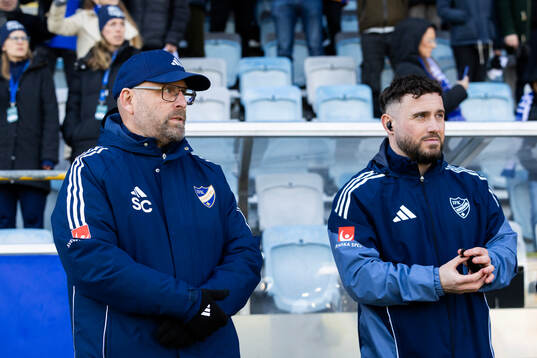 IFK Norrköpings tränare Stellan Carlsson och assisterande