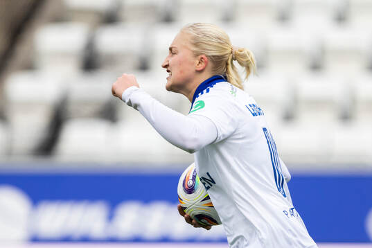 IFK Norrköpings Wilma Leidhammar jublar