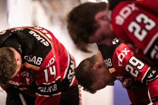 Luleås Jonas Berglund, Erik Gustafsson och Jesper Sellgren