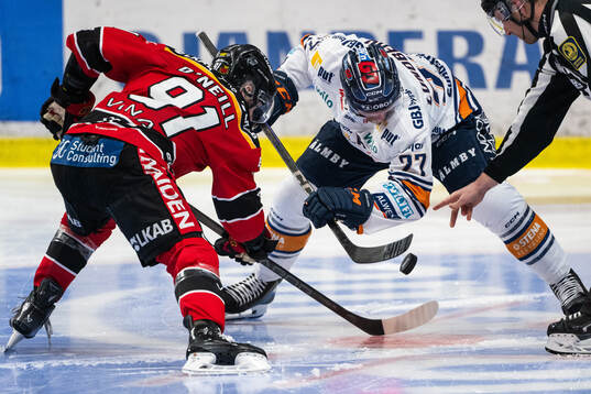Luleås Brian O'neil och Växjös Martin Lundberg tekar