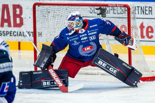 Oskarshamns målvakt Evan Cowley