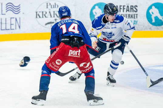 Oskarshamns Lukas Vesterlund och Karlskogas Sander Vold